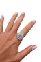 Lovely Art Deco French Diamond platinum Ring at Deco&Vintage Ltd - image 1