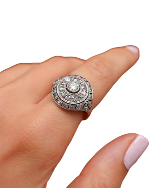 Lovely Antique Diamond Ring at Deco&Vintage Ltd