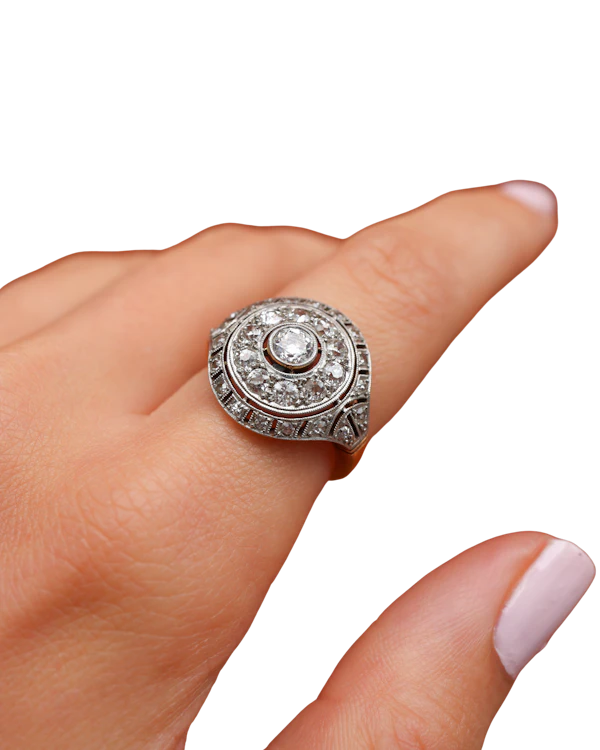 Lovely Antique Diamond Ring at Deco&Vintage Ltd - image 1