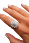 Vintage French 18ct White Gold Diamond Ring at Deco&Vintage Ltd - image 1