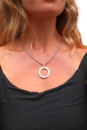 Lovely Bulgari Diamond 18ct White Gold Pendant at Deco&Vintage Ltd