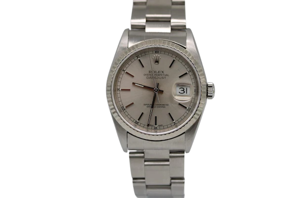 Rolex Datejust 16234 – Silver Dial – Full Set – 2002 - image 1
