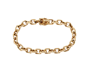 Rare 18k Gold Swedish Anchor Chain Link bracelet | Gråsilver