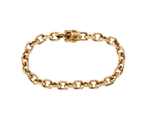 Rare 18k Gold Swedish Anchor Chain Link bracelet | Gråsilver - image 1