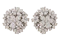 David Morris handcrafted White Diamond Cherry Blossom Large Dome Earrings Set In 18ct White Gold 6.99ct diamonds. Boxed  Mark Constable Unit 301 - image 2