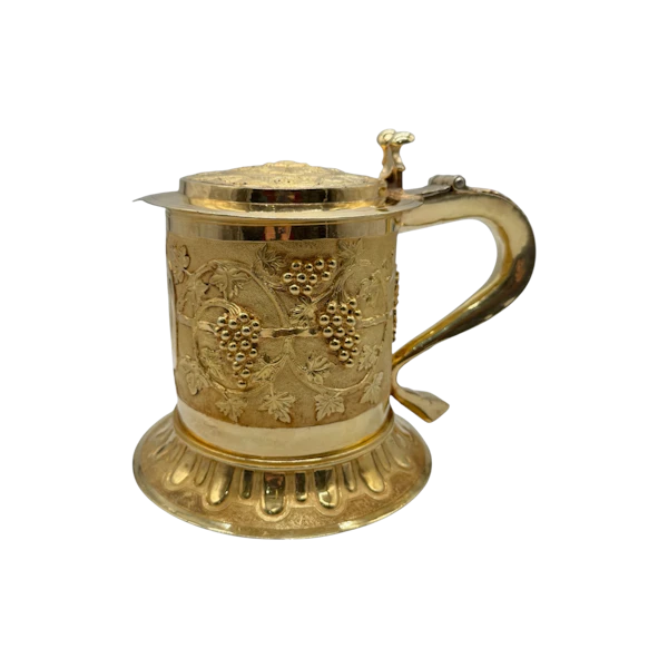 17th century George the 2nd English silver gilt tankard, London, 1657. - image 1