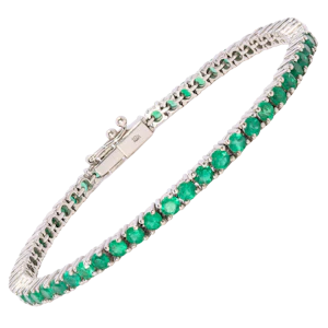 Vintage Colombian Emerald Tennis Bracelet, 4.5ct