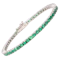 Vintage Colombian Emerald Tennis Bracelet, 4.5ct - image 1