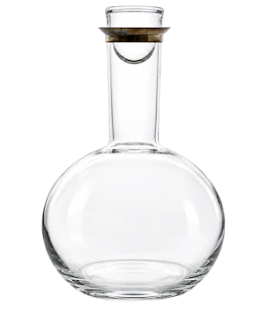 Ole Palsby for Georg Jensen – Glass Decanter with Sterling silver rim. Mark Constable Unit 301