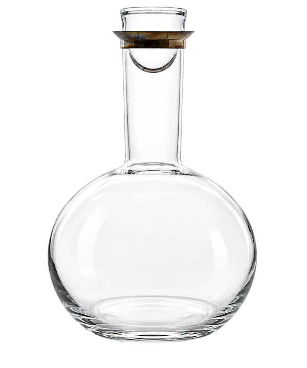 Ole Palsby for Georg Jensen – Glass Decanter with Sterling silver rim. Mark Constable Unit 301 - image 1