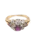 A Bright and Vibrant Burma Ruby and 'Old Cut' Diamond Edwardian Ring - image 1