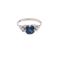 Pretty, Natural Sapphire and Diamond Art Deco Ring Ca 1920-35 - image 1