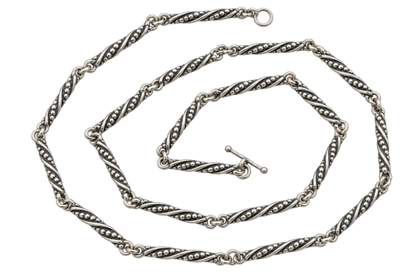 Georg Jensen Rare long sterling silver necklace design 301 Mark Constable Unit 301 - image 1