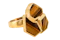 A Stylish Retro 1970’S ring in Tiger’s eye and 18ct Yellow Gold - image 1