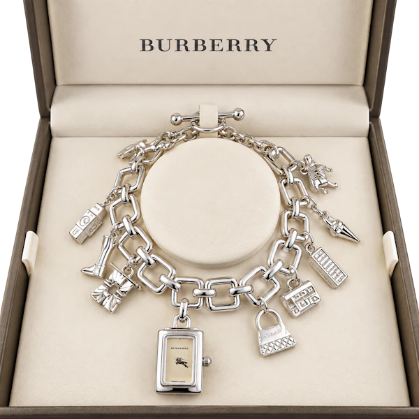 Burberry Charm Bracelet Watch Sterling silver Boxed Mark Constable Unit 301 - image 1