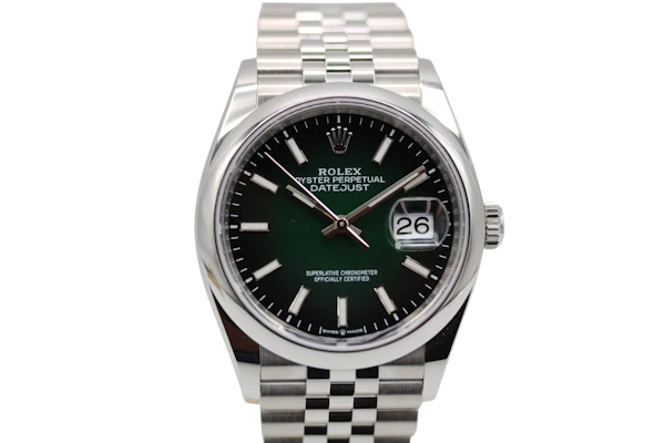 Rolex Datejust 126200 Green Ombré Dia - image 1