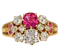 A Bright and Vibrant Burma Ruby and 'Old Cut' Diamond Edwardian Ring - image 9
