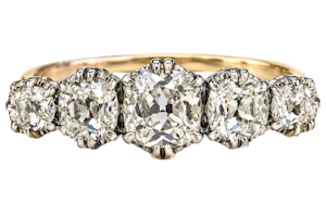 Classic and Timeless Art Deco ‘Five Stone’ Diamond Ring Ca 1920-35