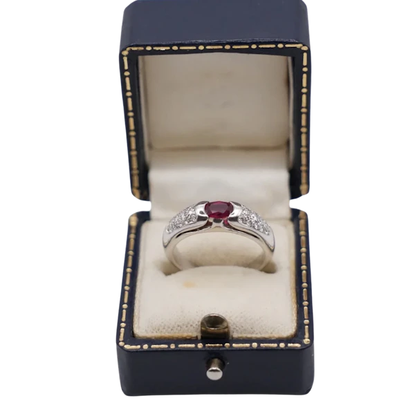 Bvlgari Ruby & Diamond Ring - image 1