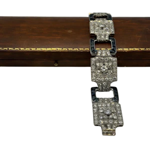 Art Deco Diamond & Sapphire Bracelet