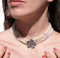 Victorian Natural Pearl Five-Strand Necklace with 4.5ct Old-Cut Diamond Flower Clasp - image 1
