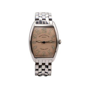 Frank Muller Casablanca Salmon Dial Stainless Steel Watch, No. 1603