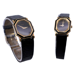 Piaget 18k Gold Onyx Octagonal Watch, Circa 1970s