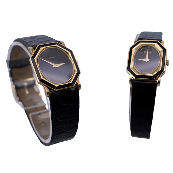 Piaget 18k Gold Onyx Octagonal Watch, Circa 1970s - image 1