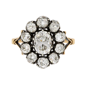 Victorian Diamond Cluster Ring - Charlotte Sayers