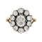Victorian Diamond Cluster Ring - image 1