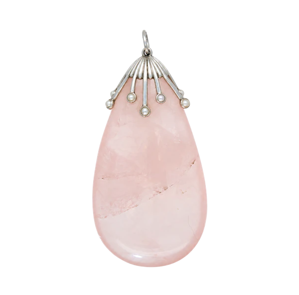 Rose Quartz Pendant - image 1