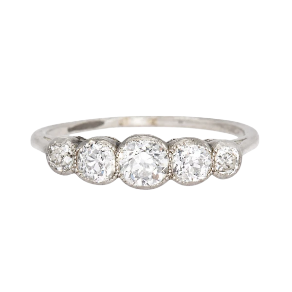 Art Deco Diamond Ring - image 1
