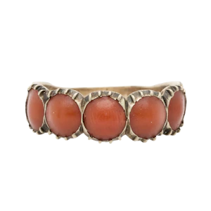 Georgian Coral Ring - Charlotte Sayers