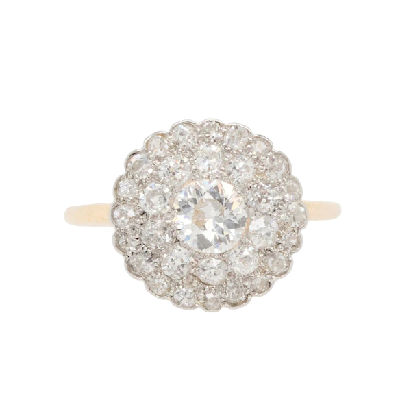Old Cut Diamond Cluster Ring - Charlotte Sayers - image 1