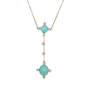 Turquoise Diamond Necklace - Charlotte Sayers