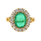 Victorian Cabochon Emerald Ring - Charlotte Sayers - image 1