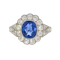 Ceylon Sapphire Cluster Ring - Charlotte Sayers - image 1