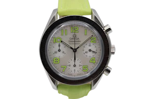 Omega Speedmaster Reduced 3834.72.35 – Mother of Pearl Dial – New Green Strap – Automatic