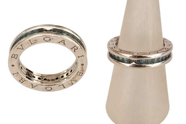 Bvlgari B.zero1 Special Edition Aquamarine Ring – 18ct White Gold Mark Constable Unit 301 - image 1