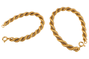 Vintage 18ct Gold Twisted Rope Bracelet – 19.6g Mark Constable Unit 301