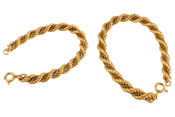 Vintage 18ct Gold Twisted Rope Bracelet – 19.6g Mark Constable Unit 301 - image 1