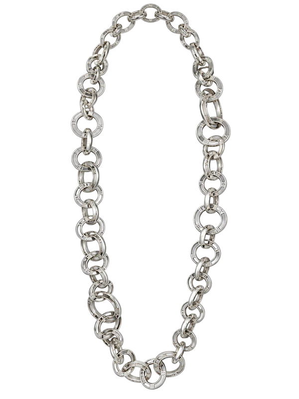 Tiffany & Co. Atlas Sterling Silver Ultra Long Rare Necklace  / Chain / Belt – 120cm Mark Constable Unit 301 - image 1