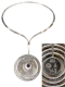Georg Jensen Rare Sterling Silver Kinetic Amethyst Necklace design 143 and 169– Vivianna Torun & Bent Gabrielsen Mark Constable Unit 301 - image 1