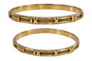 Tiffany & Co. Atlas 18ct Yellow Gold Bangle Mark Constable Unit 301