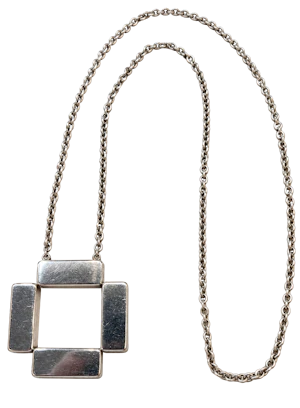 Georg Jensen Sterling Silver Large Necklace – Design 379 by Astrid Fog Mark Constable Unit 301