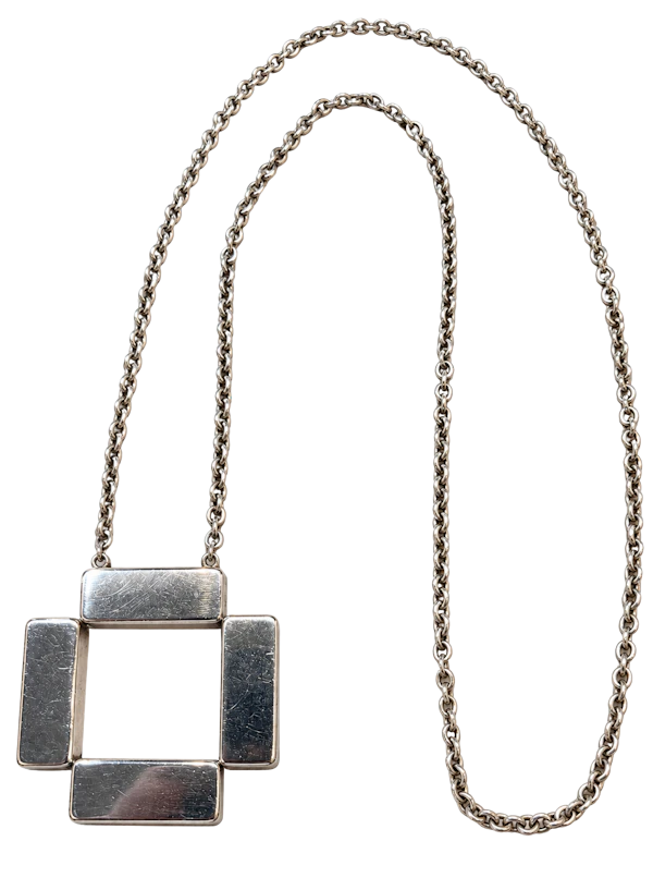 Georg Jensen Sterling Silver Large Necklace – Design 379 by Astrid Fog Mark Constable Unit 301 - image 1