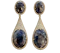Amrapali 14ct Gold, Silver, Sapphire & Diamond Large Statement Drop Earrings Mark Constable Unit 301 - image 1