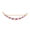 Ruby Diamond Crescent Brooch - Charlotte Sayers - image 1