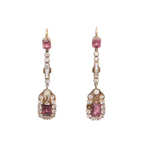 Art Deco Paste Earrings - Charlotte Sayers - image 1