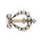 Diamond Lyre Brooch - Charlotte Sayers - image 1